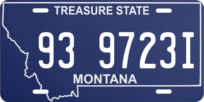 MT license plate 939723I