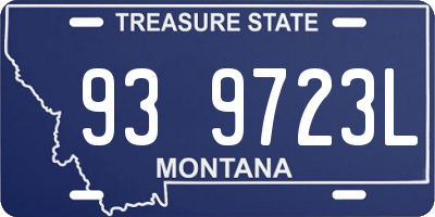 MT license plate 939723L