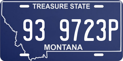 MT license plate 939723P