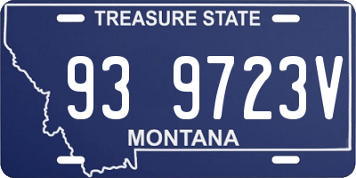 MT license plate 939723V
