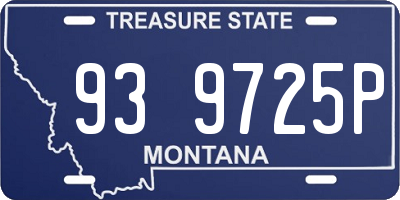 MT license plate 939725P