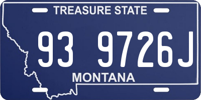 MT license plate 939726J