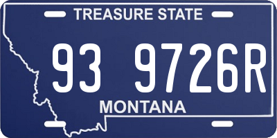 MT license plate 939726R