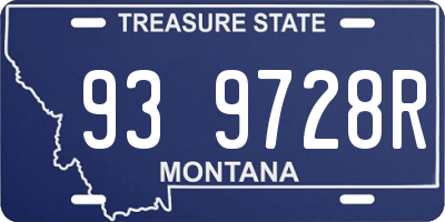 MT license plate 939728R
