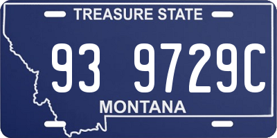 MT license plate 939729C
