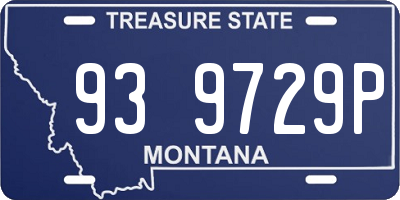 MT license plate 939729P