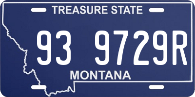 MT license plate 939729R