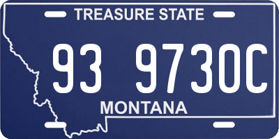 MT license plate 939730C