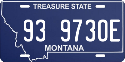 MT license plate 939730E