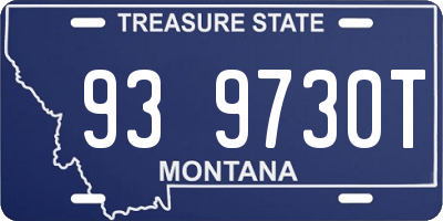 MT license plate 939730T
