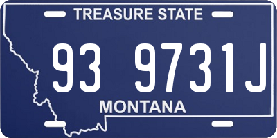 MT license plate 939731J