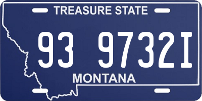 MT license plate 939732I