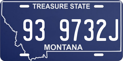 MT license plate 939732J