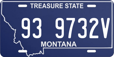 MT license plate 939732V