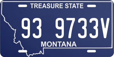MT license plate 939733V