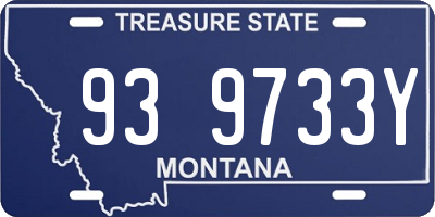 MT license plate 939733Y