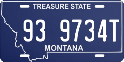 MT license plate 939734T