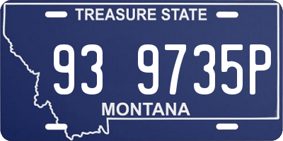 MT license plate 939735P