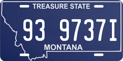 MT license plate 939737I