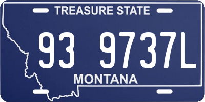 MT license plate 939737L