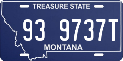 MT license plate 939737T