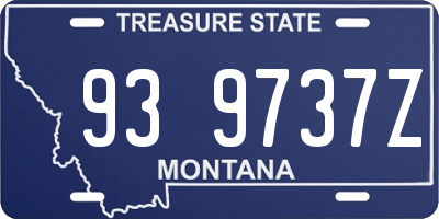 MT license plate 939737Z