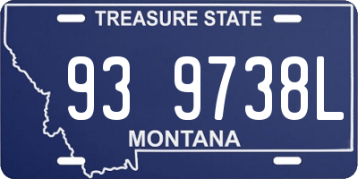 MT license plate 939738L