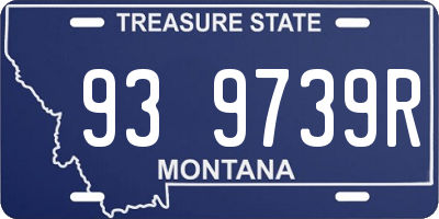 MT license plate 939739R