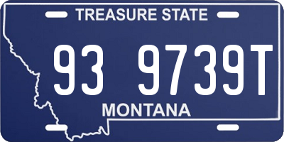 MT license plate 939739T