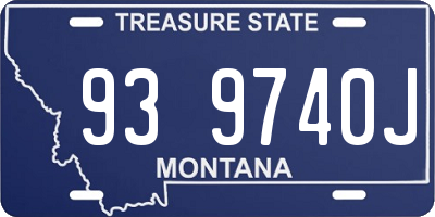 MT license plate 939740J