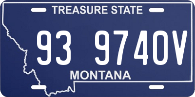 MT license plate 939740V