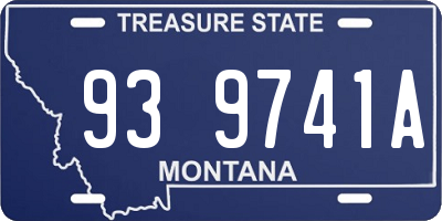MT license plate 939741A