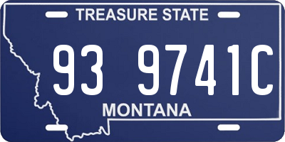 MT license plate 939741C