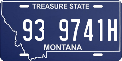 MT license plate 939741H