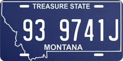 MT license plate 939741J