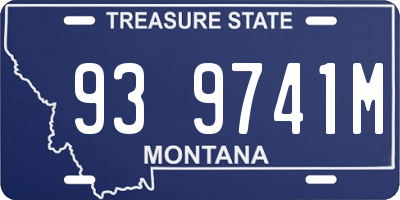 MT license plate 939741M