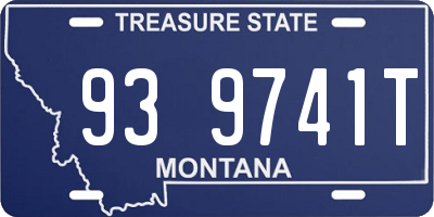MT license plate 939741T