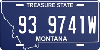 MT license plate 939741W