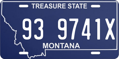 MT license plate 939741X