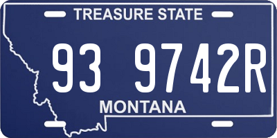 MT license plate 939742R