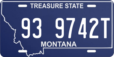 MT license plate 939742T