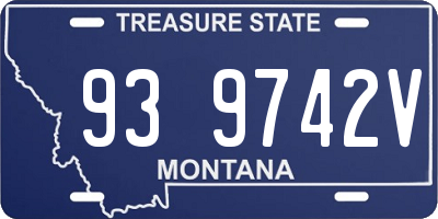 MT license plate 939742V
