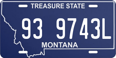 MT license plate 939743L