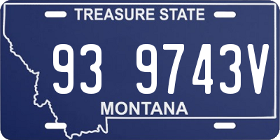 MT license plate 939743V