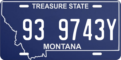 MT license plate 939743Y