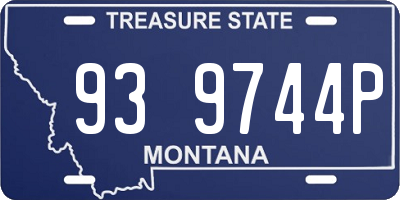 MT license plate 939744P
