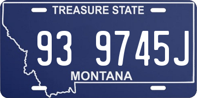 MT license plate 939745J