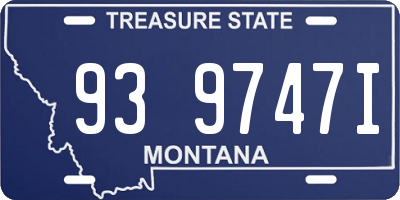 MT license plate 939747I