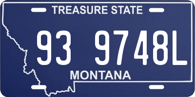 MT license plate 939748L