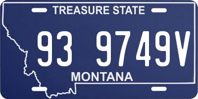 MT license plate 939749V